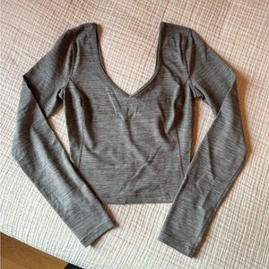 lululemon athletica Gray Long Sleeve Top